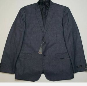 NWT Azar Man Slim Fit Charcoal Sport Coat 44R